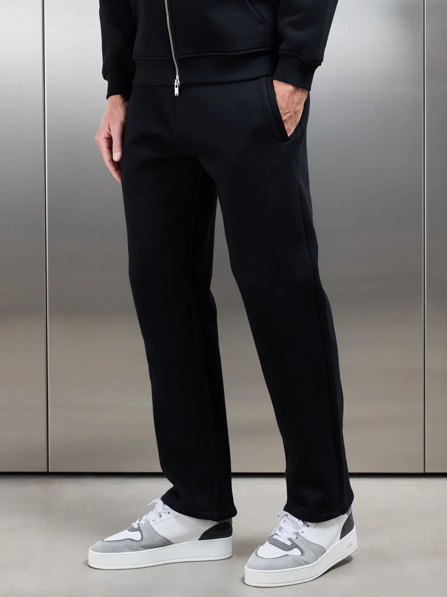 350 GSM French Terry Relaxed Fit Tracksuit – Black