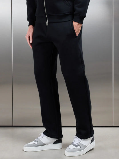 350 GSM French Terry Relaxed Fit Tracksuit – Black