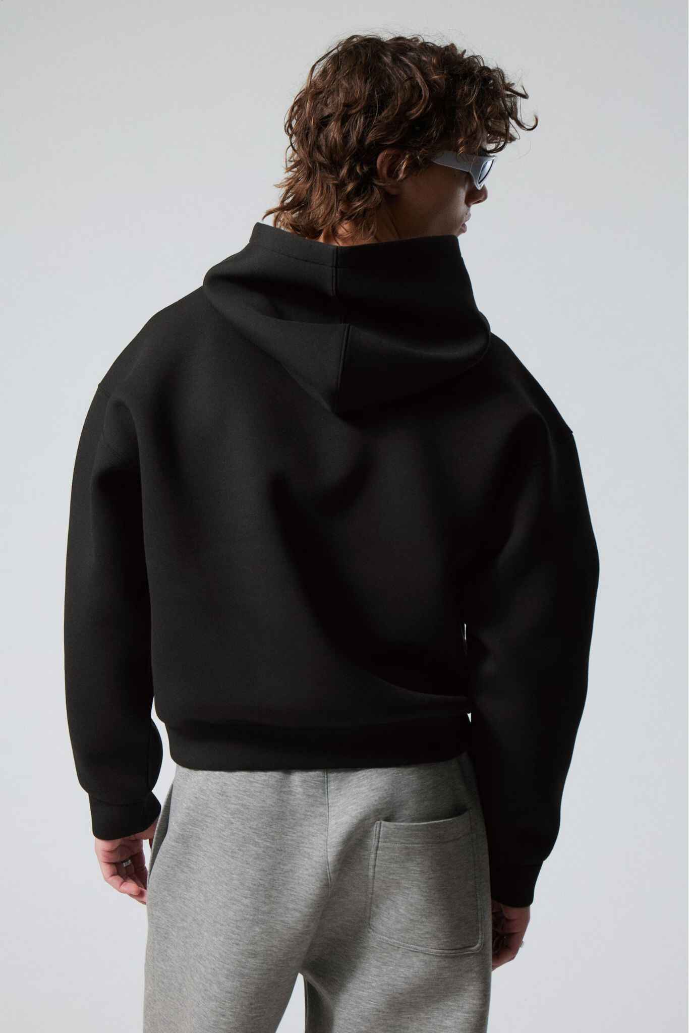 Mens oversized black hoodie