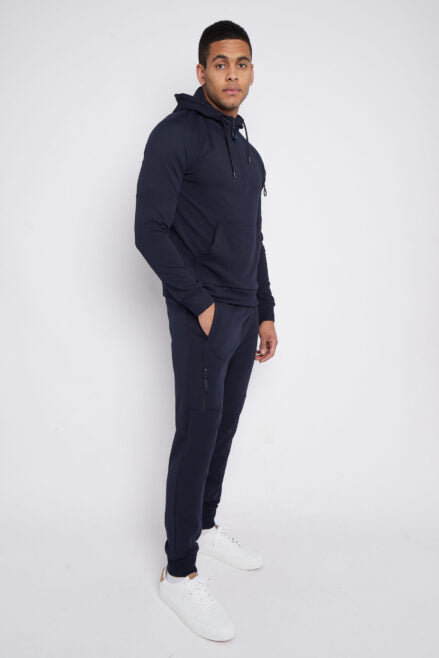 Navy blue tracksuit for men