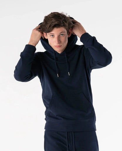 Relaxed fit French terry navy tracksuit