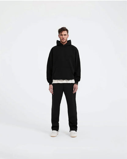 Relaxed fit black tracksuit