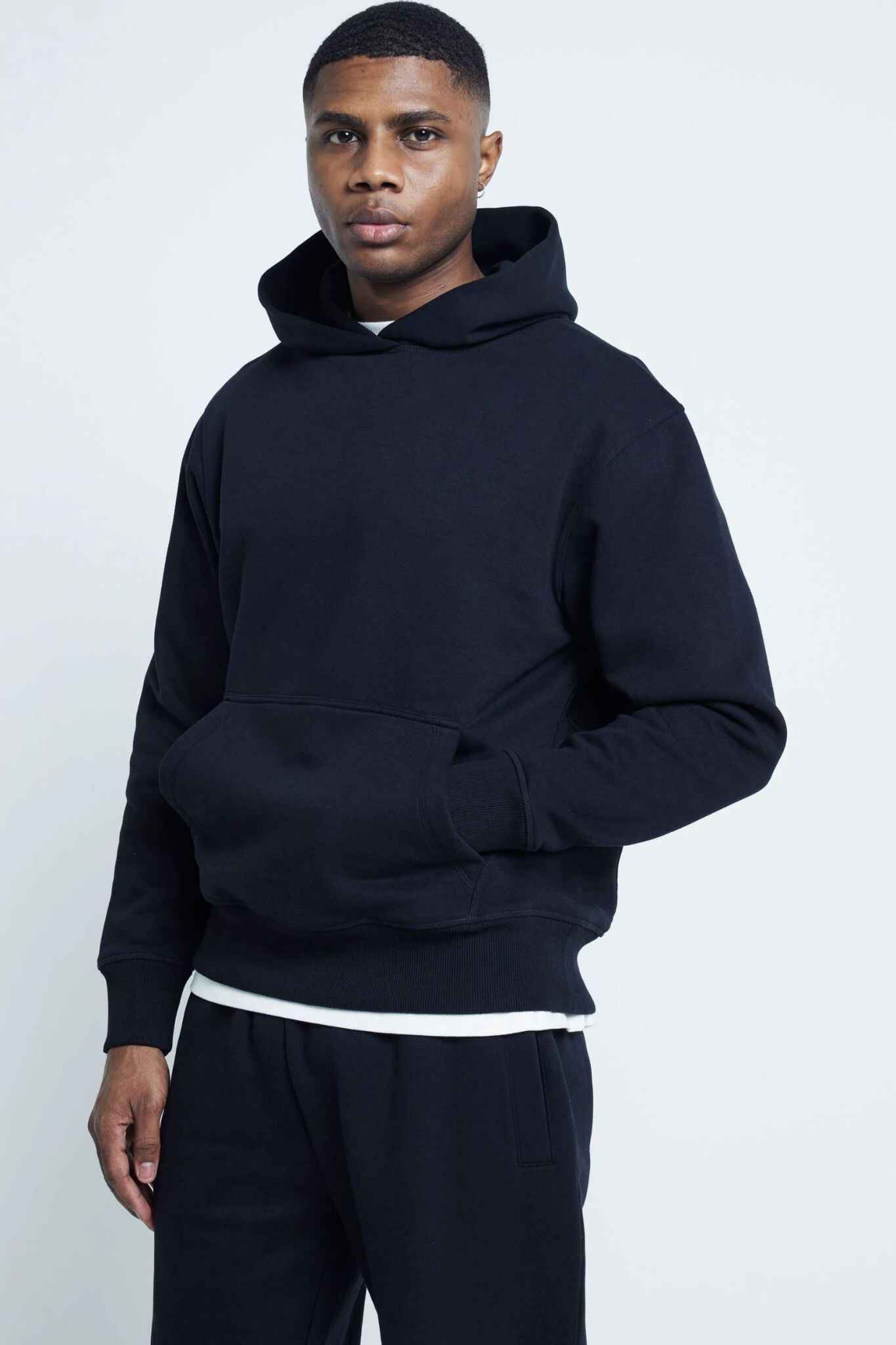 black essentials hoodie