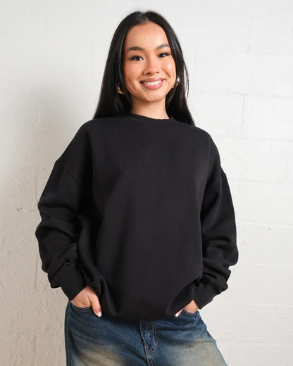 black sweatshirt