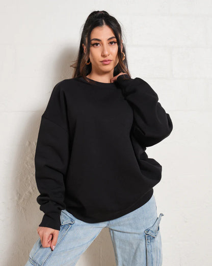 black sweatshirt plain