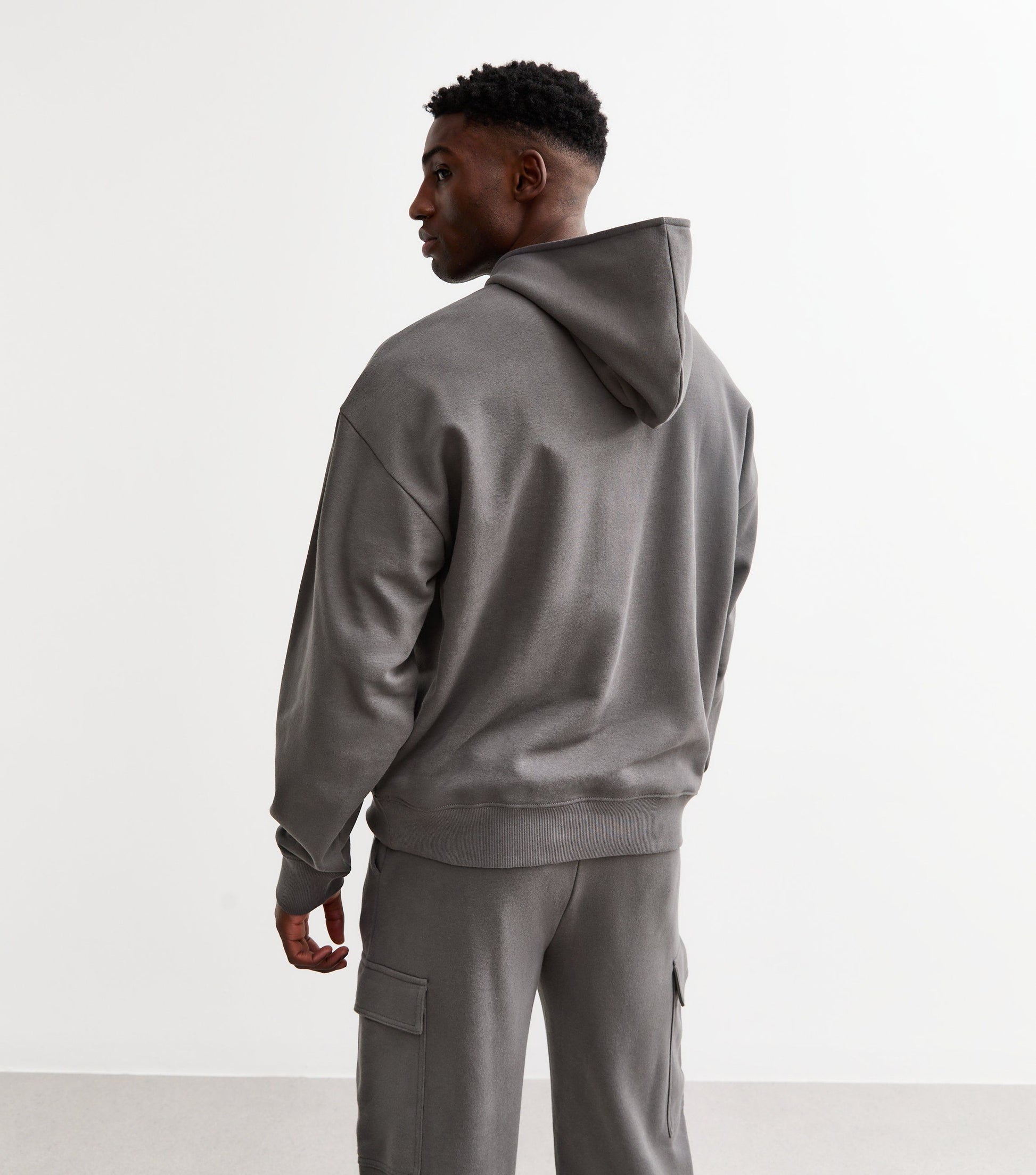 men's and women's charcoal hoodie