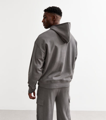 men's and women's charcoal hoodie