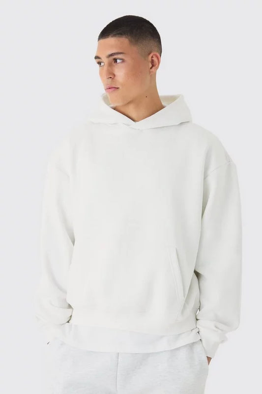 mens white hoodie